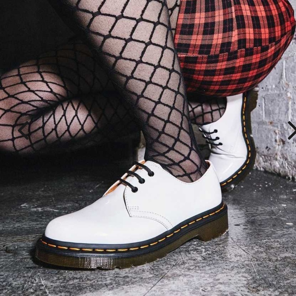 SALE New Dr Martens 1461 Patent Leather Oxford Shoes White Size 9
